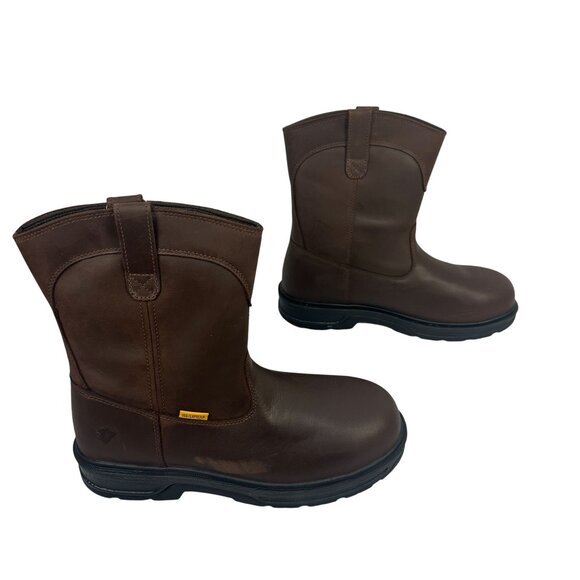 Herman Survivors Mens Steel Toe Plower Brown Waterproof Work Boots Size 12 Leath - Picture 5 of 10